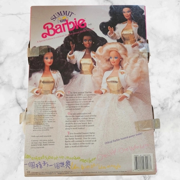 Vintage 1990 SUMMIT Barbie First Edition Mattel 7027 New NRFB - Picture 2 of 11